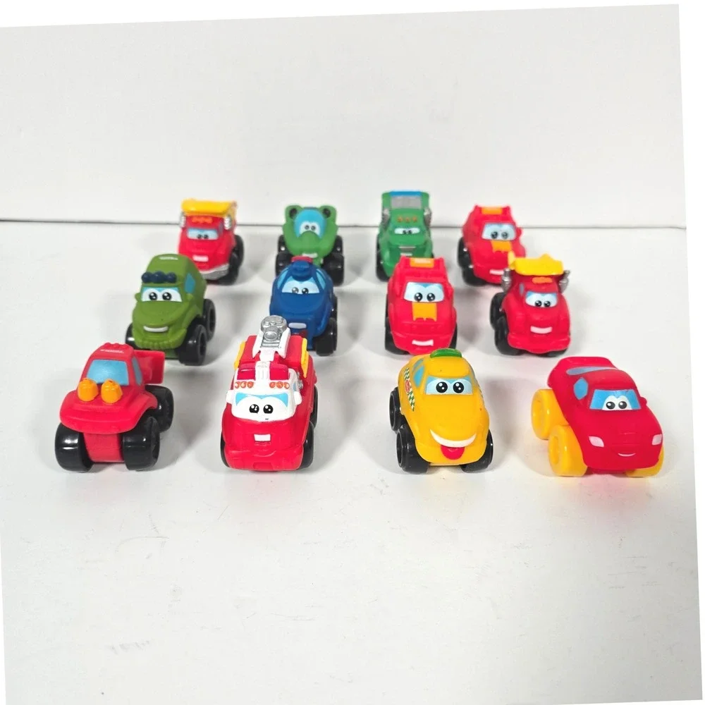 Tonka Chuck & Friends Hasbro Kids Mini Toy Car Lot 11pc Multicolor Soft Plastic